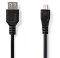 Cavo adattatore USB 2.0 femmina - microUSB 20cm 5412810275038 CCGP60570BK02 ND1701