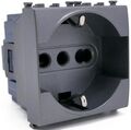Presa schuko grigia 16A 250V compatibile Vimar Arké 0793541340260 914G EL181