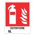 Cartello segnaletico estintore n° 20x30cm 8024814359705 WB2183