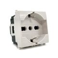 Presa schuko 2.0 bianco compatibile con serie Vimar Plana 615B EL2156