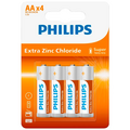Batterie AA Philips Extra Zinc Chloride 1,5V - Blister da 4 pezzi 8712581549466 WB878