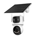 Telecamera di sorveglianza solare WiFi 360° bianca con pannello solare 7895468416363 TQ9-AV4-4GEU WB653