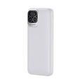 Power Bank 15000mAh 66W con display LED e 4 cavi integrati bianco 8055033118903 MOB700