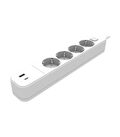 Multipresa schuko con interruttore 4 posti con presa USB - USB type C 6970233838531 8002480 EL281