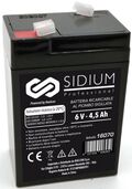 Batteria Ricaricabile al Piombo 6V 4.5AH - Sidium 8057456006959 16070 WB1528