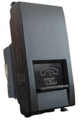 Presa telefonica nera compatibile Vimar Arké 0793541340338 923N EL206