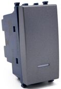 Invertitore unipolare con spia luminosa grigio compatibile Vimar Arké 0793541340116  964G EL284