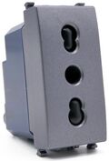 Presa bivalente 16A 250V grigio compatibile Vimar Arké 0793541340291 918G EL188