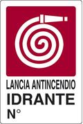 Cartello segnaletico per idrante 20x30cm 8024814020780 19051 WB2277