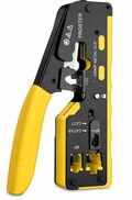 Pinza crimpatrice RJ45 pass through CAT5 CAT6 CAT6A CAT7 gialla Z959