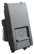 Presa telefonica grigia compatibile Vimar Arké 0793541340321 923G EL185