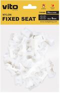 Supporto per fascette 9mm bianco confezione da 50 Vito 6972538047762 7100480 EL3962