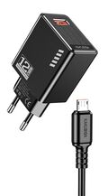 Caricatore micro USB  5V/2.4A 12W nero KSC-1236