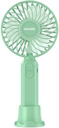 Ventilatore ricaricabile portatile con supporto da tavolo verde KSC-1510 F2575