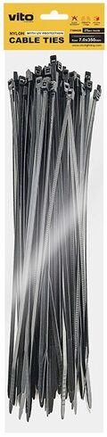 Fascette fermacavi autobloccanti nere 7.0X350mm - 25 pezzi 6972538047700 7100420 EL2384