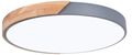 Plafoniera LED rotonda da soffitto effetto legno 50 cm grigio 36W 3CCT EDA002470204D E5001