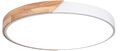 Plafoniera LED rotonda da soffitto effetto legno 50 cm bianca 36W 3CCT EDA002470204G 8055598010285 A2525