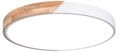 Plafoniera LED rotonda da soffitto effetto legno 40 cm bianca 24W 3CCT EDA002470203G 8055598010322 E9203