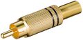 Connettore RCA nero placcato oro 4051366112810 11281 F1470