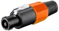 Connettore speakon 4 poli arancione E6065