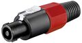 Connettore speakon 4 poli rosso E9180