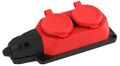 Multipresa schuko 2 posti 2P+T IP44 rossa Vito 8698553613413 8006660 EL414