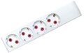 Multipresa Schuko senza cavo 4 posti bianca 8698553613505 8002040 EL3047