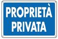 Cartello segnaletico "Proprietà privata" 30x20cm 8024814021091 7778 WB2004