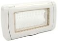 Placca idrobox IP55 4 posti bianca compatibile Vimar Plana 6970597465725 S6004B EL2321