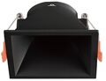 Supporto quadrato per faretto GU10 da incasso 83x83mm nero 6972538049810 2027000 EL2002