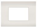 Placca 3 posti perla compatibile Vimar Arké 0793541339639 R9003-21 EL382