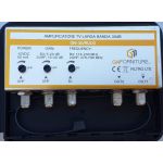 Amplificatore Tv 30dB 2out GN-30/RUU3 2OUT