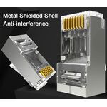 Plug RJ45 Cat.6 schermato - confezione da 100 8055598010001 P512