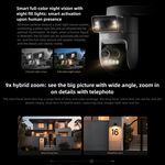 Telecamera di sicurezza Xiaomi 4 Pro Tripla lente 5MP Zoom 9x visione notturna a colori 6932554443214 EDA008601701A R106