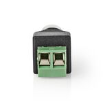 Connettore di sicurezza CCTV 2 fili a BNC femmina confezione da 5  5412810309580 CCTVCF30BK5 ND9580