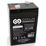 Batteria Ricaricabile al Piombo 6V 4.5AH - Sidium 8057456006959 16070 WB1528