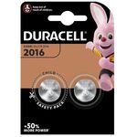 Batteria a bottone al litio 3V CR2016 Duracell  5000394203884 WB343