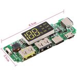 Modulo DualUSB 5V per batterie al litio 18650 con protezione da sovraccarico/cortocircuito WB344