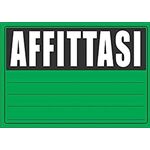 Cartello Affittasi in PVC - 2 colori disponibili Z777