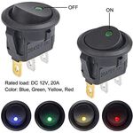 Interruttore a bilanciere luminoso Giallo/Verde/Rosso/Blu confezione 20 pezzi F1500