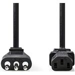 Cavo di alimentazione con spina Italiana - C13 2m CEGL11300BK20 5412810425327 ND1420Cavo di alimentazione con spina Italiana - C13 2m CEGL11300BK20 5412810425327 ND1420