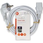 Cavo di alimentazione Schuko maschio angolato-IEC-320-C13 2m CEGL10000WT20 5412810424962 ND4448