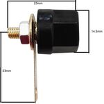 Connettore a banana nero da panello SP472