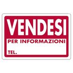Cartello segnaletico "Vendesi" 30x20cm 8024814021107 7781 WB2002