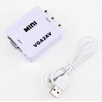 Adattatore audio/video da VGA ad RCA AV composito  WB2264