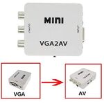 Adattatore audio/video da VGA ad RCA AV composito  WB2264