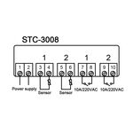 Termoregolatore DC 12V con sonda di temperatura STC-3008 WB340