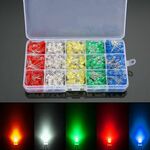 Kit diodi led 5mm 500pz 5 colori WB360