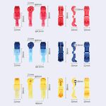 Kit 120pz terminali autofilettanti a giunzione rapida e a forcella con sgancio rapido WB380