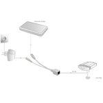 Cavi adattatori POE Fast Ethernet cavo iniettore/cavo splitter spina/presa DC 5,5mm 6293532565152 WB598